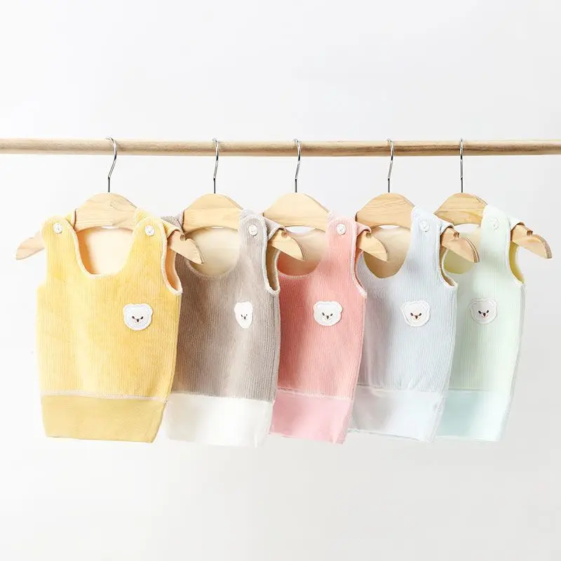 

Autumn Winter Newborn Baby Vests For Girls Boys Fleece Thicken Warm Kids Casual Waistcoats Infant Toddler Sleeveless Outerwear