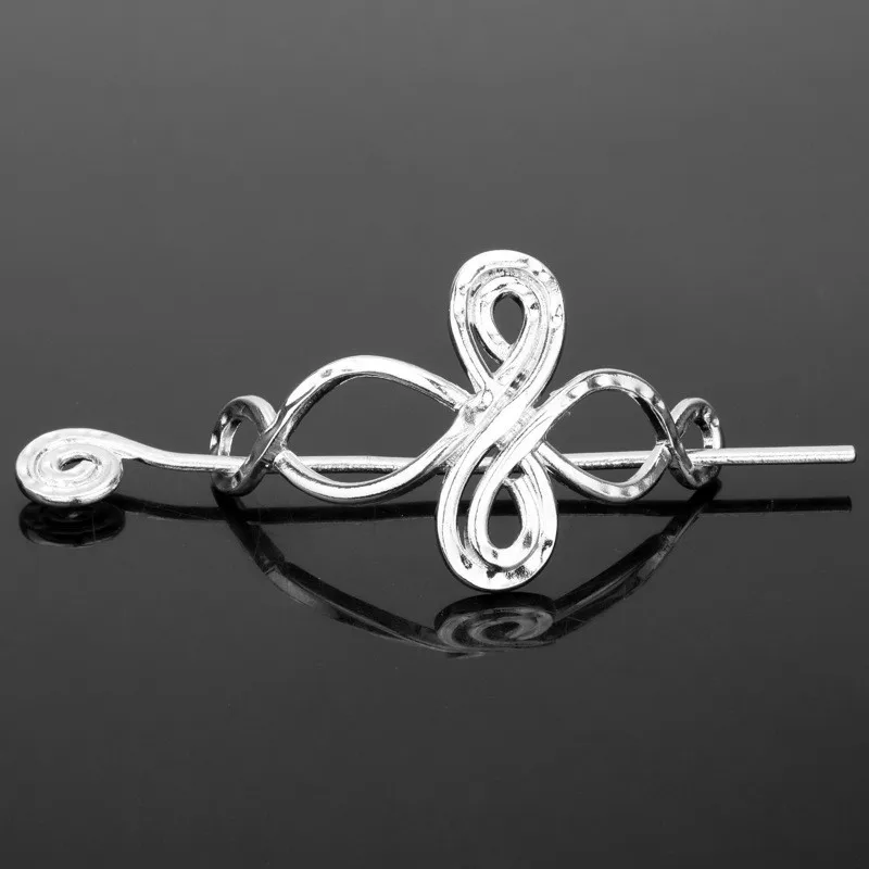 Women Celtic Hair Slide Hairpins Viking Celtic Hair Clips Celtic Knot Hair Stick Metal Hair Barrette Hair Pin Retro Hair Accesso