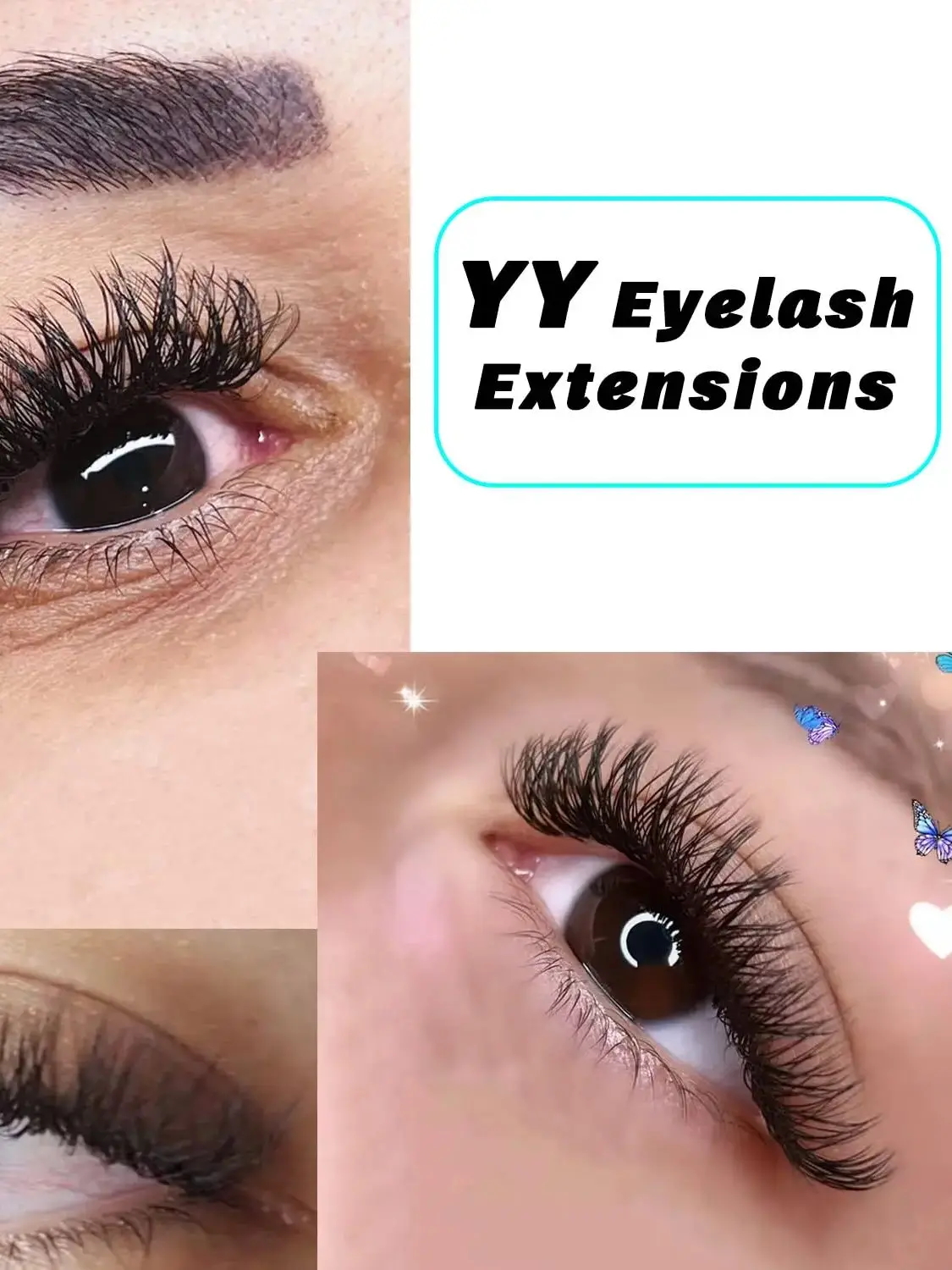 VAVALASH YY forme Extensions de cils C D Curl cils naturel doux préfabriqué Volume ventilateurs deux pointes en forme de Y faux cils