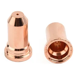 20Pcs 52556 Electrode 51246 Nozzle Tip 1.0mm Fit Plasma PT-100 IPT100 PT100 Copper Hafnium Plasma Cutting Electrode Kit