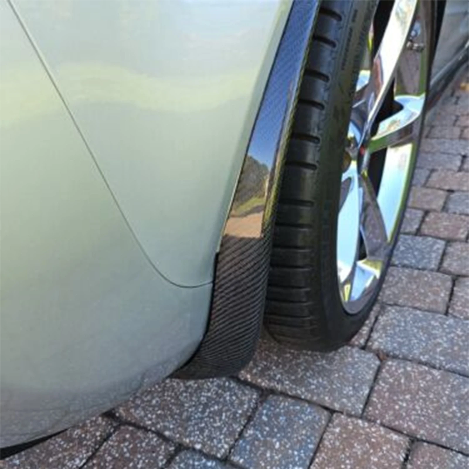 لسيارة كورفيت C6 Z06 ZR1 2005-2013 الجانب الأيسر والأيمن الخلفي سبلاش الحرس الطين اللوحات طقم الجسم ماتي/ألياف الكربون الأسود اللامع نمط