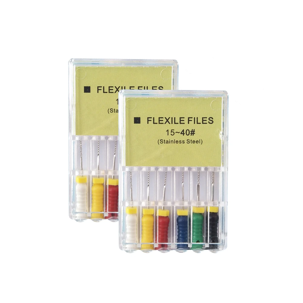 2box 15-40 #   Dental K-FLEXOFILE Files Stainless Steel K-FLEX FILE Root Canal K Files Minimalne wydobywanie Endodoncja Dental Endo Files