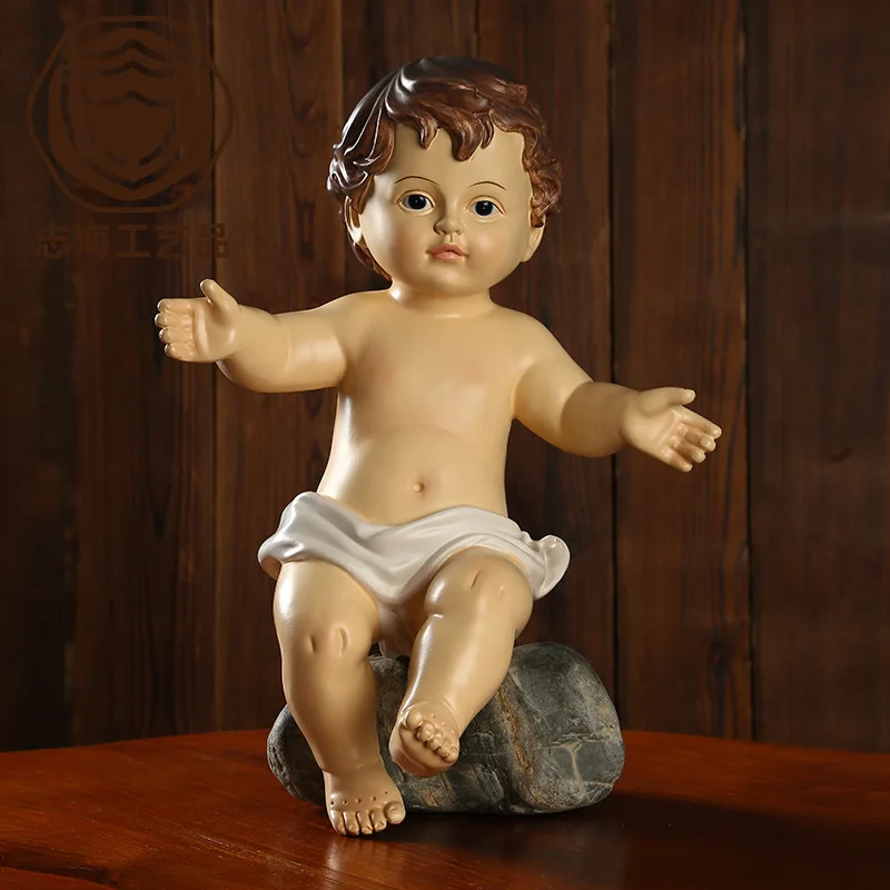 Cross-border Supplier Classical Christmas Clothless Doll Ornament Holiday Decoration Gifts Resin Crafts