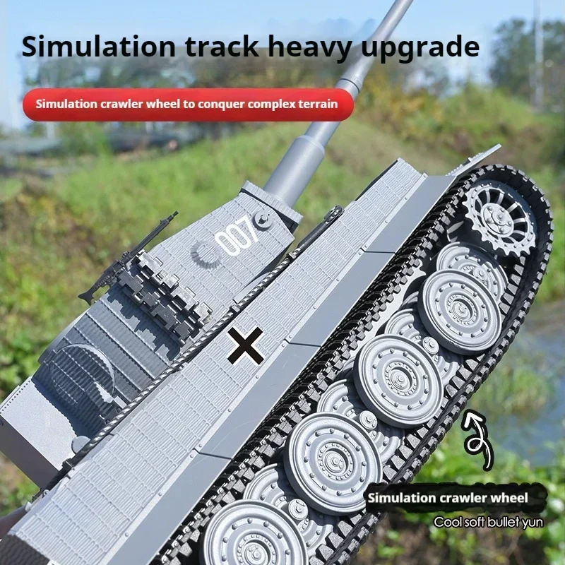 متوفر 1/24 Taigen RC دبابة قتال النمر I راديو التحكم الدبابات العسكرية الأشعة تحت الحمراء سيارات قتالية جاهزة لتشغيل دبابة لعبة مجسمة الهدايا #5