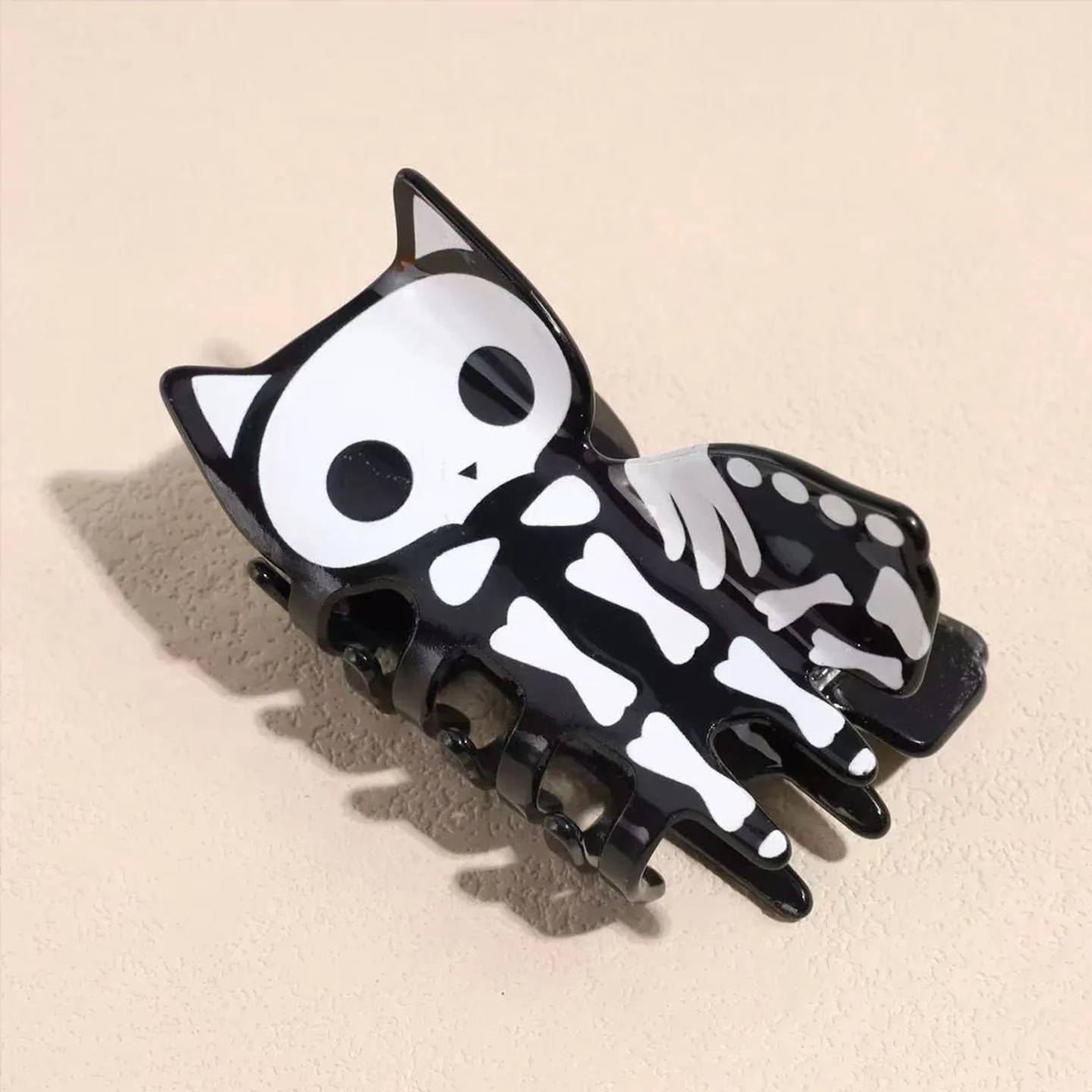 1 Stück Halloween-Haarspange mit Klaue, Kürbis-, Geist- und Fledermausmotiv, kleiner Geist, Totenkopf, personalisiertes Haaraccessoire für Hochsteckfrisuren am Hinterkopf – Detail 8