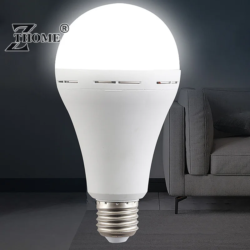 7W/9W/12W/15W Rechargeable LED Light Bulb Handheld Energy-Saving Light Bulb Household Power Failure Emergency Light Bulb