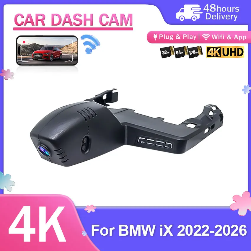 For BMW IX M60 2022 2023 2024 2025 2026 New Night vision Plug and Play Wifi Car Dvr Dash Cam Camera