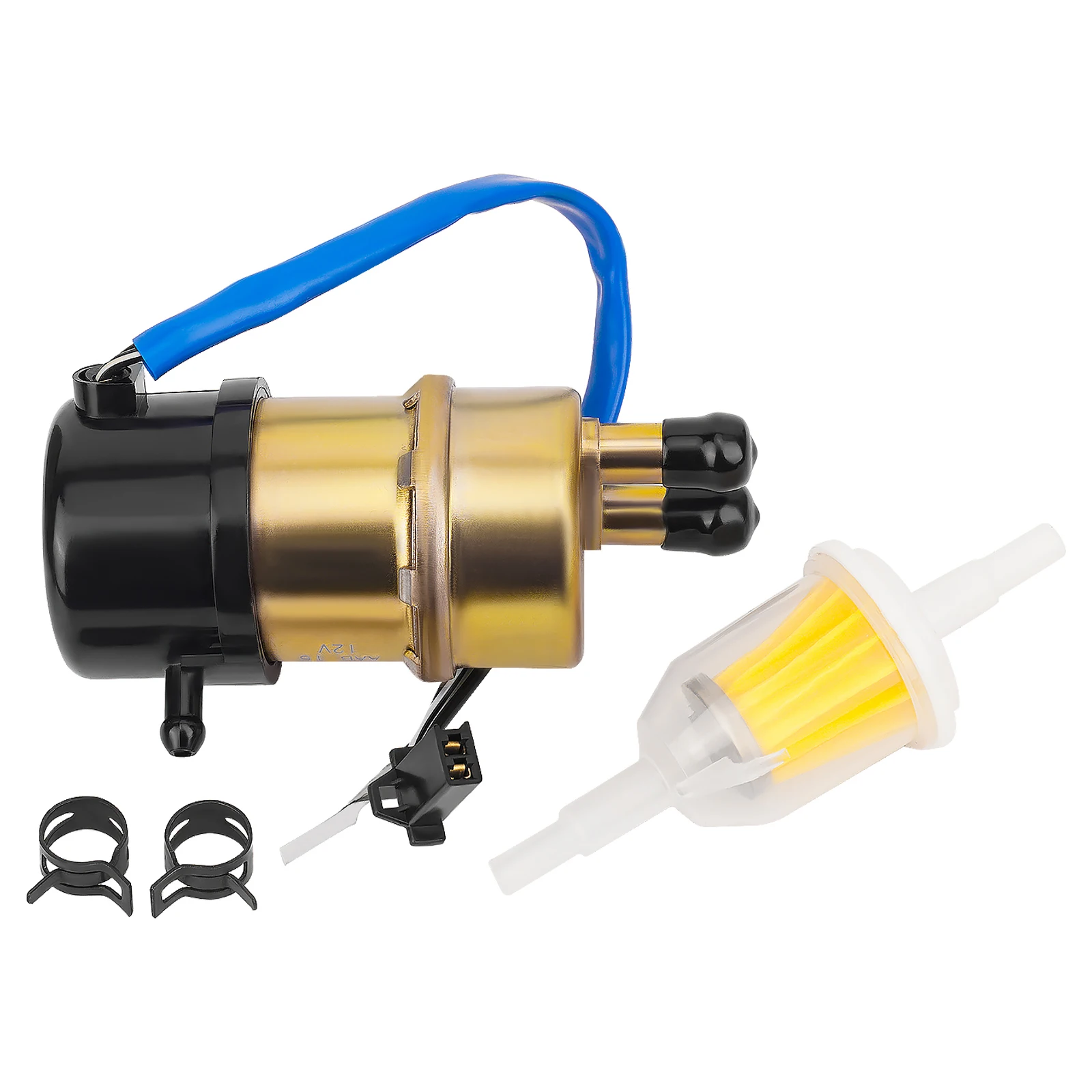 AHL 8mm Motorcycle Fuel Pump For Yamaha XVS1100 XVS650 XV535 V-Star Virago XV1000 FZR600R FZR1000 Vmax FJ 1200 VMX1200