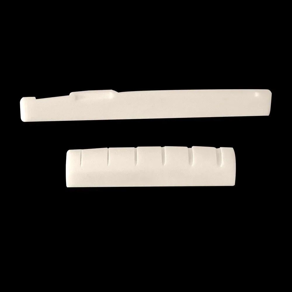 

1 комплект деталей для гитары, 6-струнная классическая гитара, костяной мостик, седло и гайка цвета слоновой кости, настоящая кость