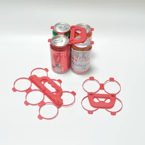 مقبض بلاستيكي رباعي 6 زجاجات مقبض بيرة معلبة 54 مم أدوات حمل مقاومة للغبار مقبض بلوميل محمول قابل لإعادة الاستخدام لعلبة فحم الكوك أفضل 10 مبيعات لمحفظة كوكا - رقم 10