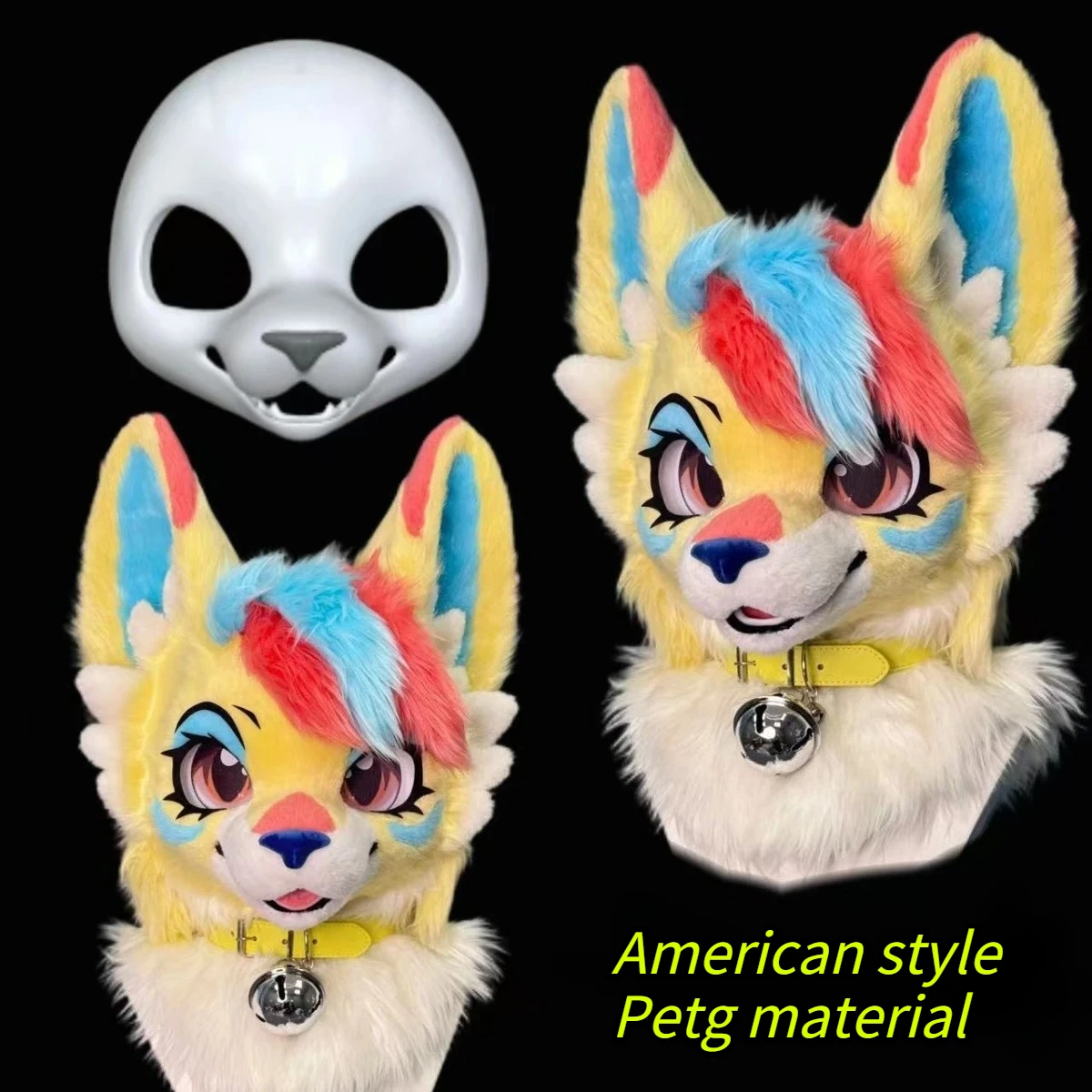 

Original 3D Printing American Style Base Mask Animal Skull Well-behaved/fierce Eye Fox PETG Animal Skull