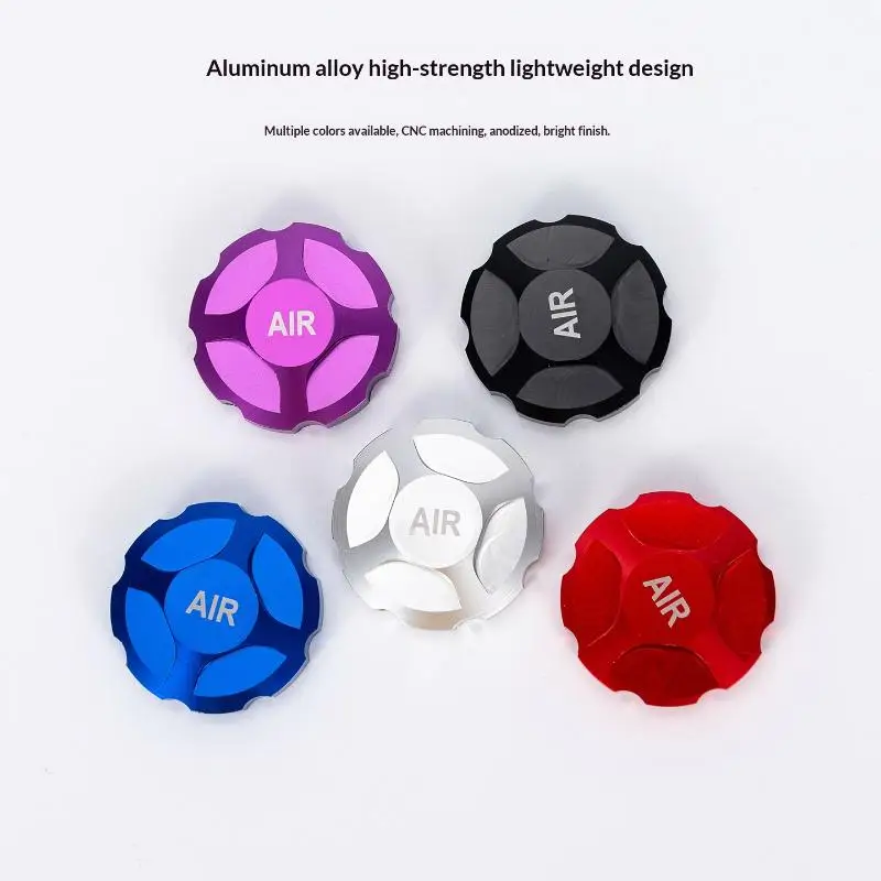 SEMAT Front Fork Air Nozzle Cover Aluminum Alloy Suspension Front Fork Dust Shoulder Cover Mountain Bike Air Fork Chamber Cover