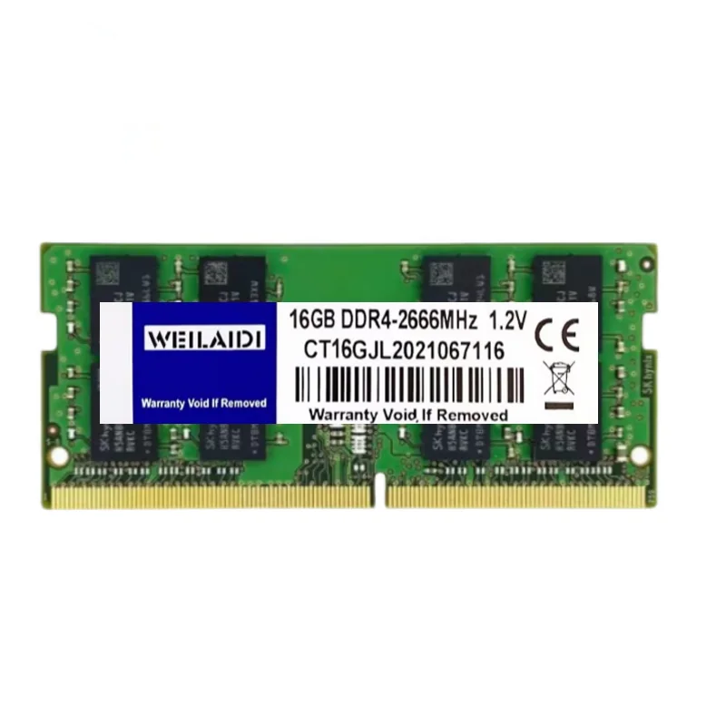 Weilaidi DDR3L DDR4 RAM di Memoria 2G 4G 8G 16G 1333 1600Mhz PC4 2133 2400 2666MHZ Latpop Notebook Memoria 3200mhz SODIMM 204 260Pin