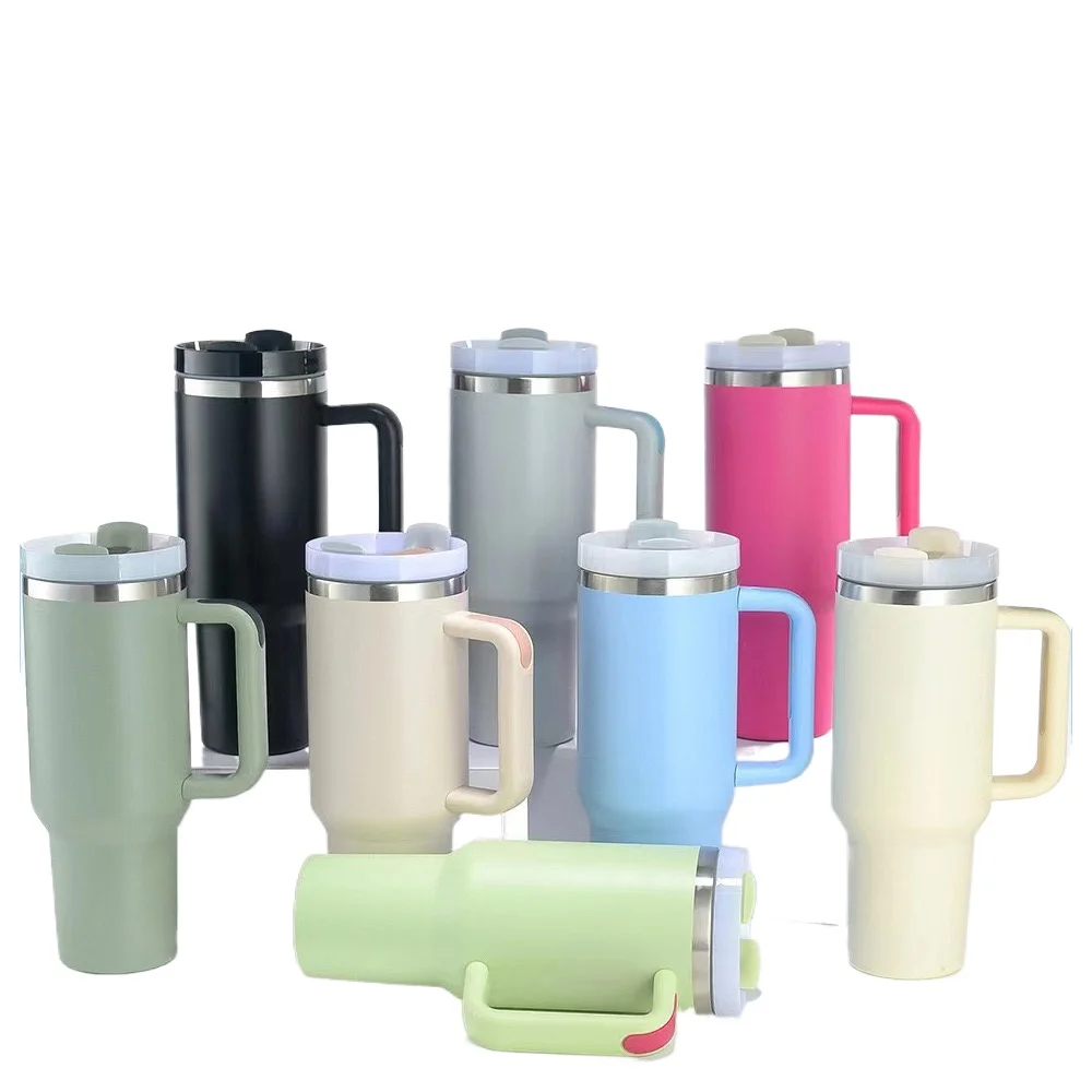 1PCS Bingba Cup Car Large Capacity Portable Handle Cup Stainless Steel Insulation Cup Coffee Insulation Cup