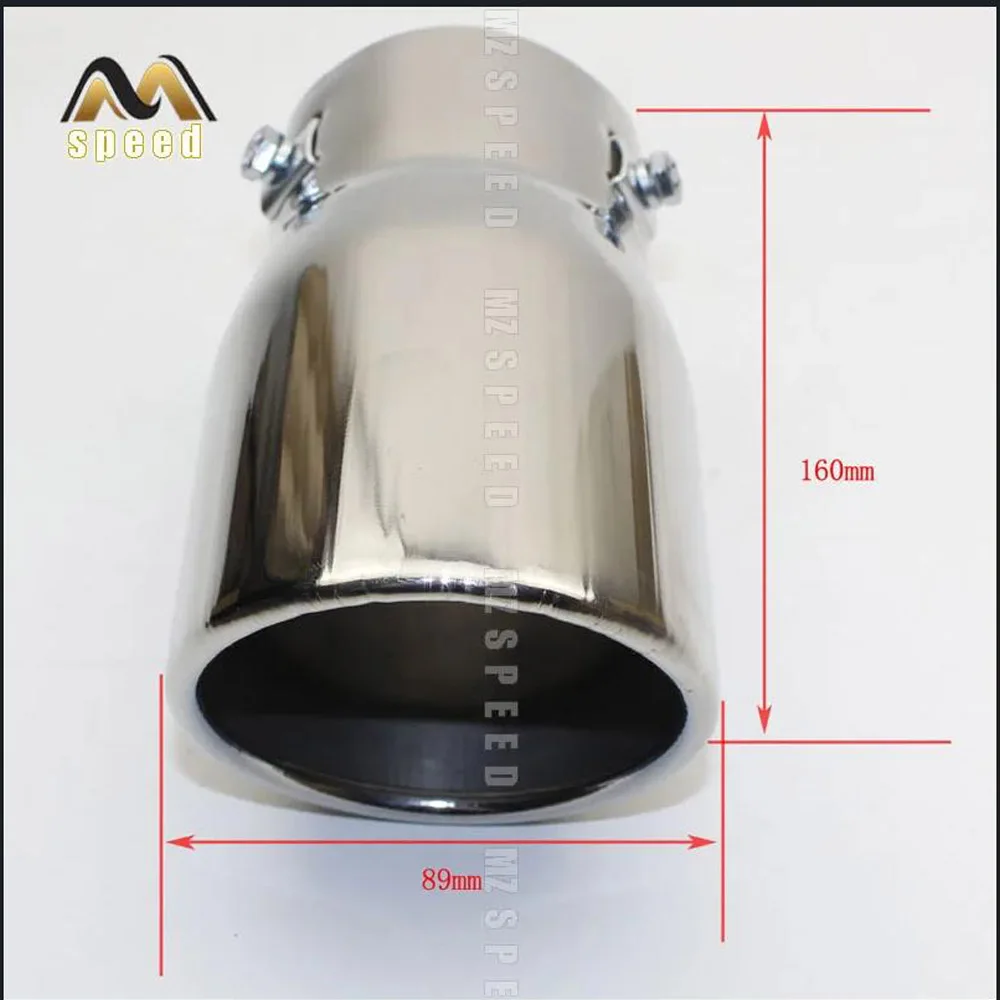 نظام كاتم صوت العادم العالمي ، إكسسوارات السيارات ، الفضة ، الأزرق ، الأسود ، طرف العادم ، البوتيك ، نوع المفاجئة #5