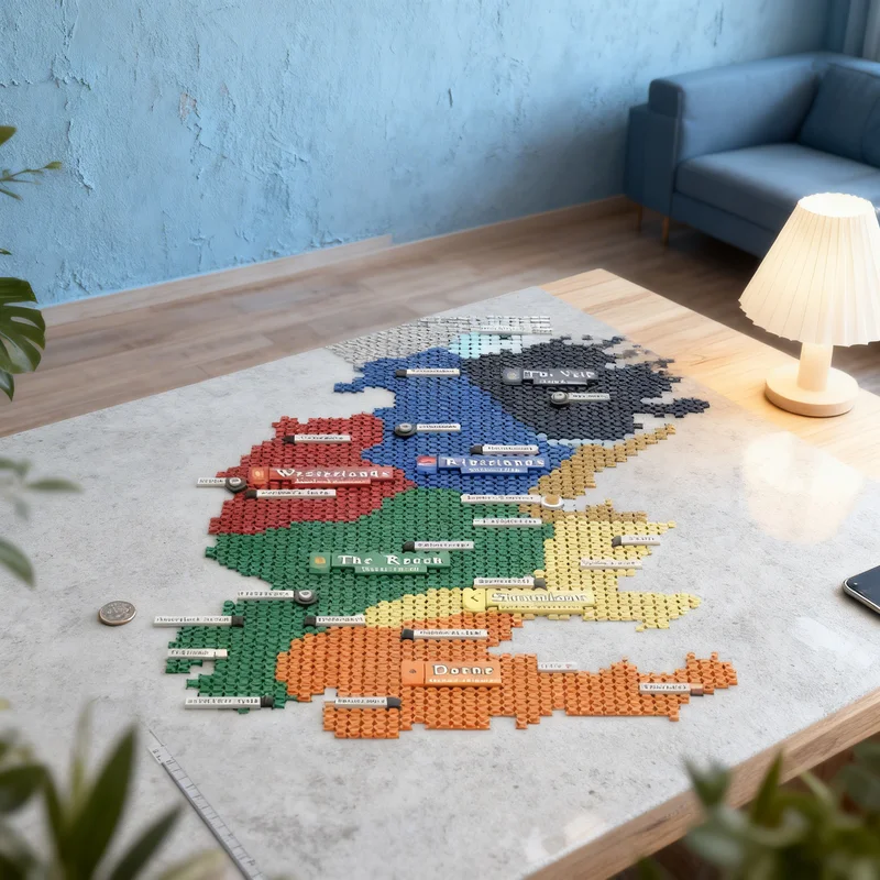 

17900pcs MOC Map Of Westeros Game Ideas CUUSOO Model Building Blocks DIY Gift Creative Collectible Display Decor Premium Adult