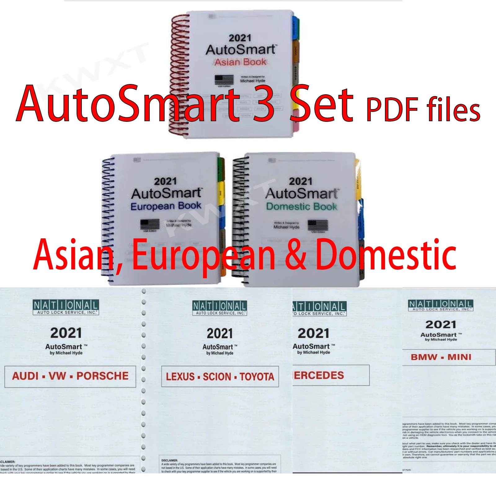 Repair Manual Auto-Smart 3 Set - Asian, European & Domestic Updated Models Information Service for Transponders Lock smith Set