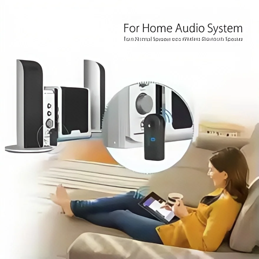 2-in-1Bluetooth5.0Transmitter&Receiver–Wireless Audio Adapter with3.5mm AUX for Car/Headphones,Hands-Free Calling&A2DP Support image 6