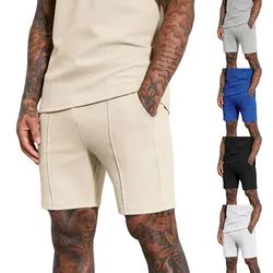 2024summer men's waffle casual breathable shorts plus size men's fifth pants loose shorts