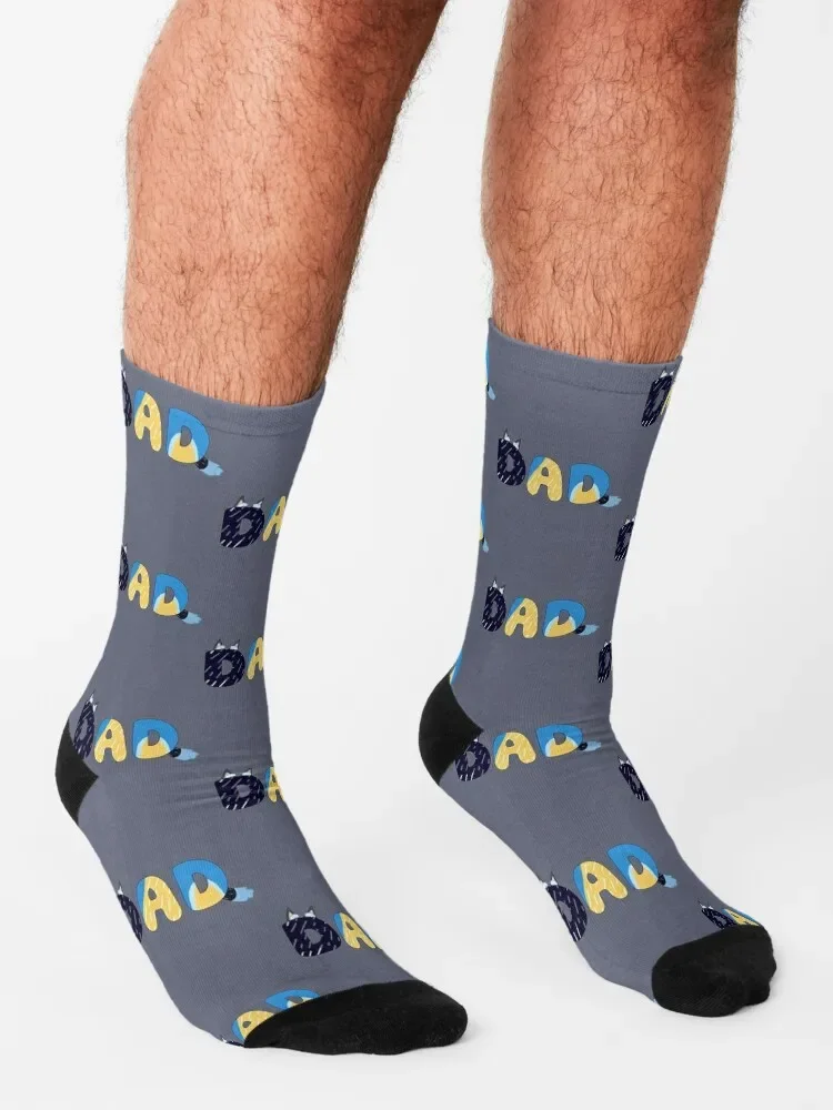 Amor Dad Socks para Homens e Mulheres, Meias, Novidade, Moving