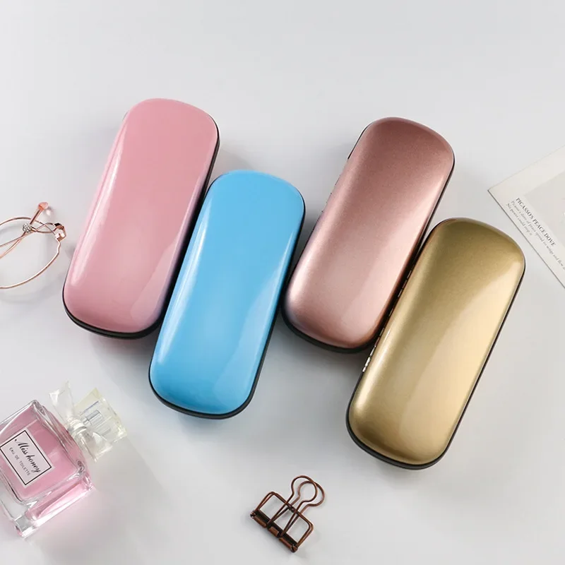 2024 New Fashion Men Women Hard Pearlescent Glasses Box Myopia Glasses Case Reading Eyewear Case Portable Eyewear Protector