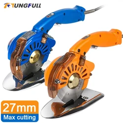 110V/220V Industrial Electric Scissors Handheld Round Blade Cutting Cloth Machine Silent Electric Round Knife Max Cutting 27mm