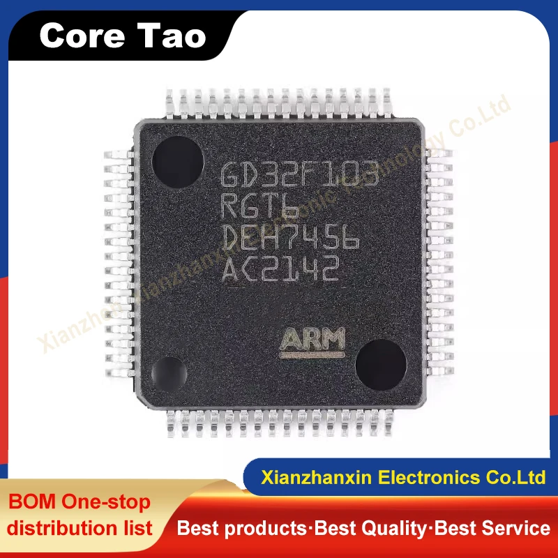 1~5pcs/lot GD32F103RGT6 GD32F103 103RGT6 LQFP64 Microcontroller chips in stock