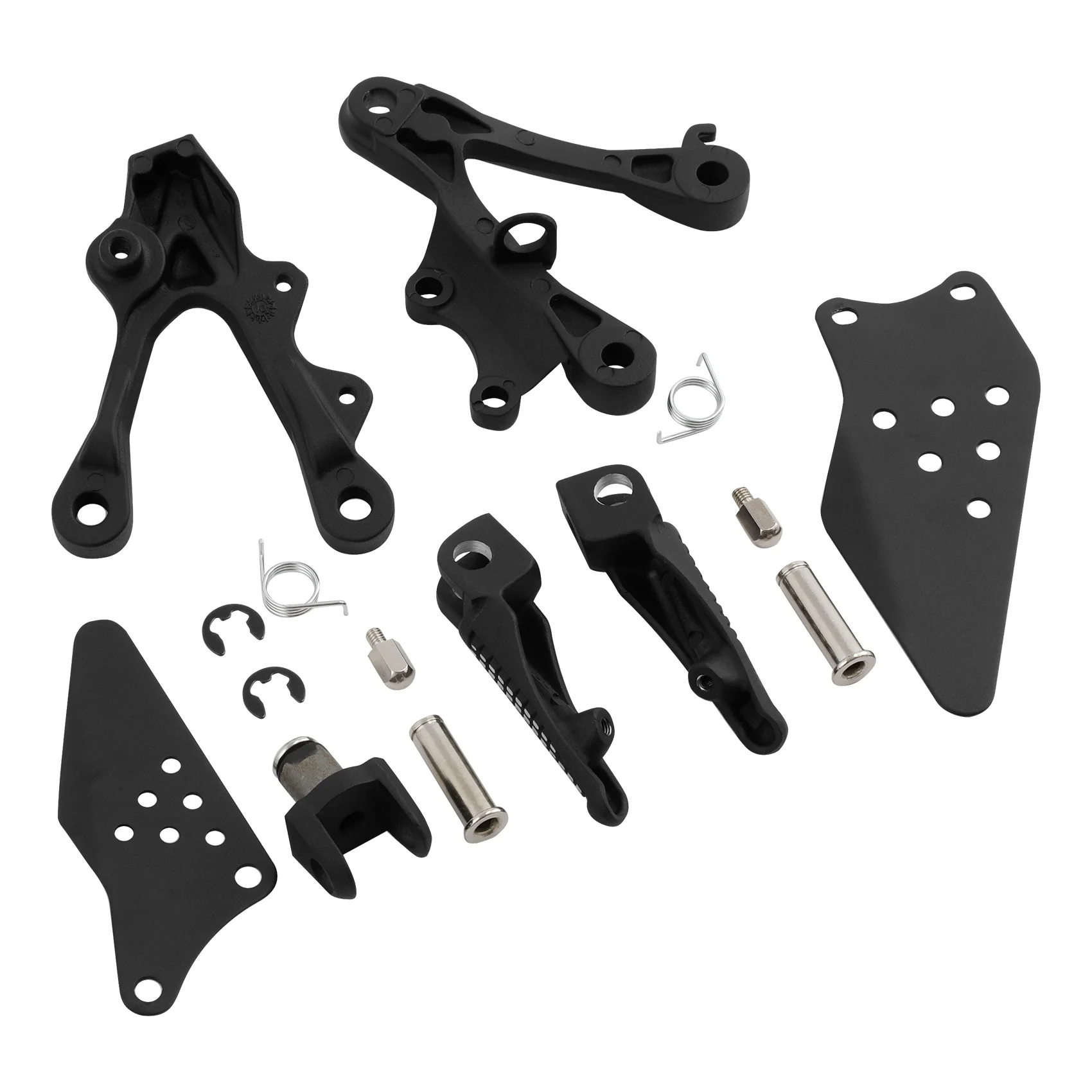 Front Rider Foot Pegs Bracket Set For KAWASAKI Ninja ZX6R 2009-2023 ZX636 2013 2014 2015 2016 2017 2018 2019 2020 Motorcycle