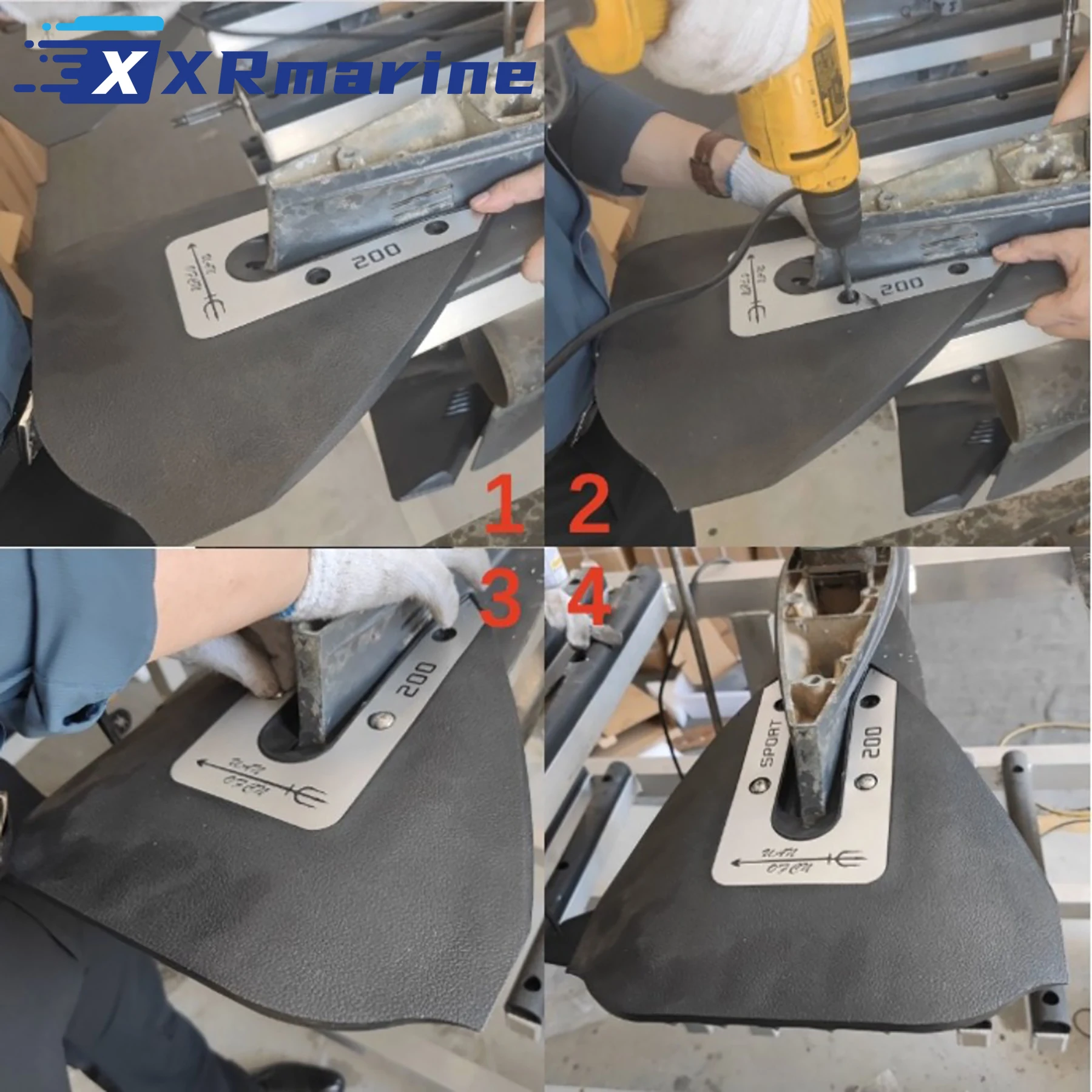 Гидрофольгированный стабилизатор для лодок 8-40 л.с., подходит для Mercury Yamaha Johnson evinгруб Honda Tohatsu Suzuki, Sport 200