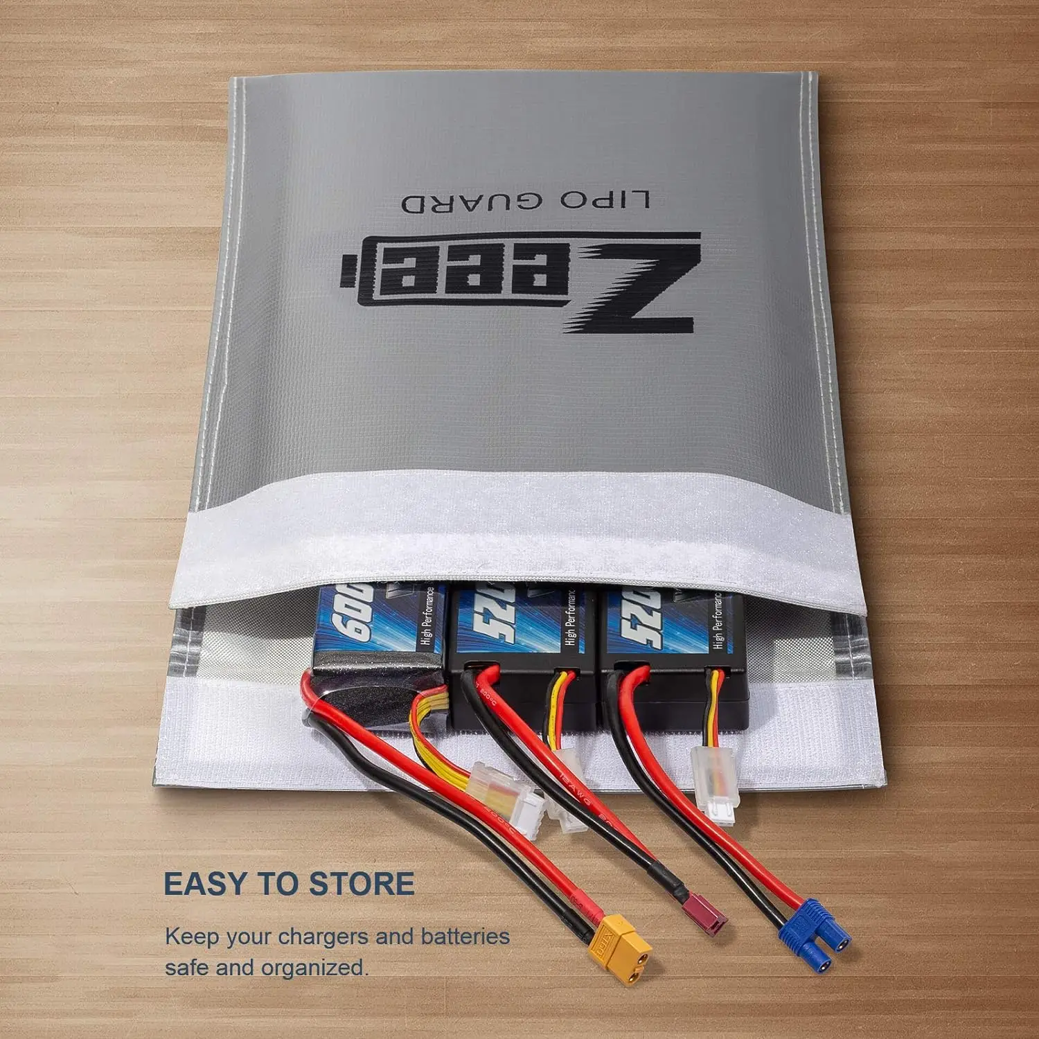 Zeee-lipo-電動自転車用の耐火安全バッグ,大容量,バッテリー充電器,防爆