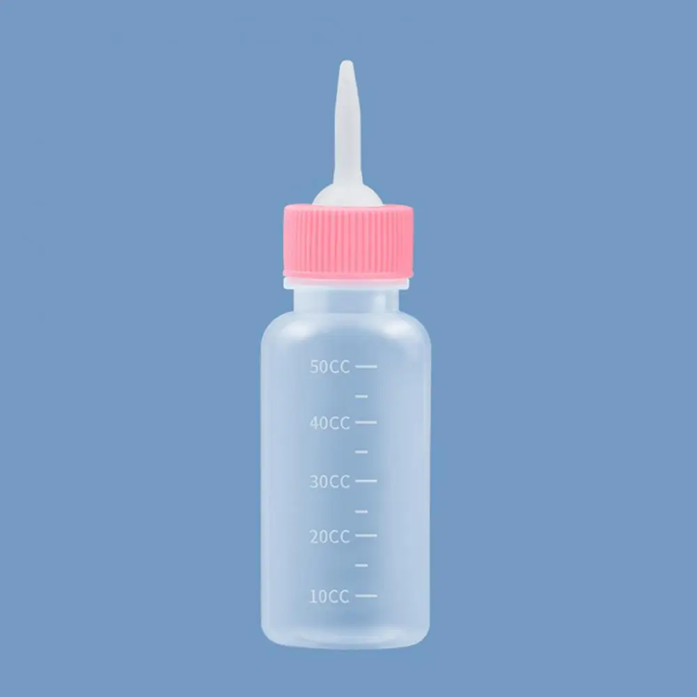 Pet Milk Feeder Soft Nipple Pet Bottle Scale Soft Nipple Pet Feeding Bottle Kits for Newborn Pets 50ml/120ml Silicone for Kitten