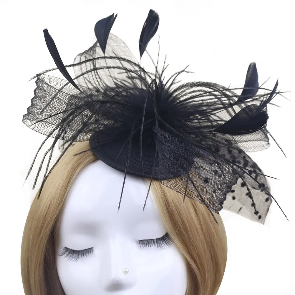 

Черная свадебная заколка-фасцинатор в ретро-стиле с сеткой в виде птичьей клетки, легкая, элегантная, для свадебных торжеств