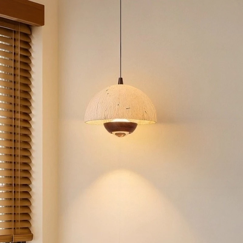 Xuan Paper Chandelier Full Spectrum Flicker Free Ceiling Lamp Retro Living Room Bedroom Pendant Light High Color Rendering Lamps