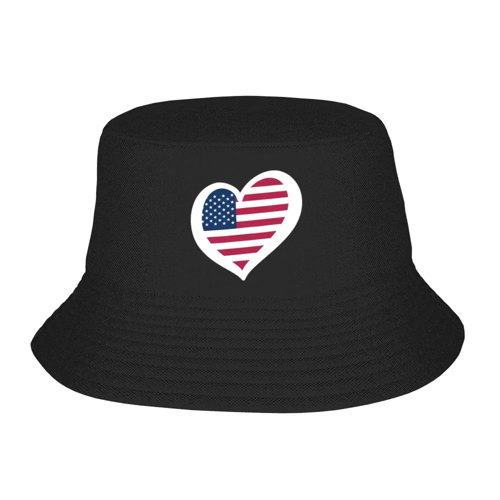 

США сердце дизайн панама летняя рыбацкая шляпа уличная защита от солнца рыбалка охотничья кепка мужская женская шляпа от солнца