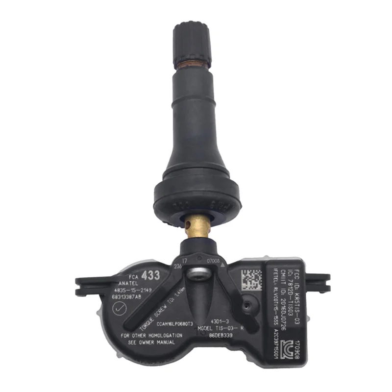 Sensor de presión de neumáticos para Jeep Compass, 2018 mhz, 68313387AB 68313387AA, 2024-433