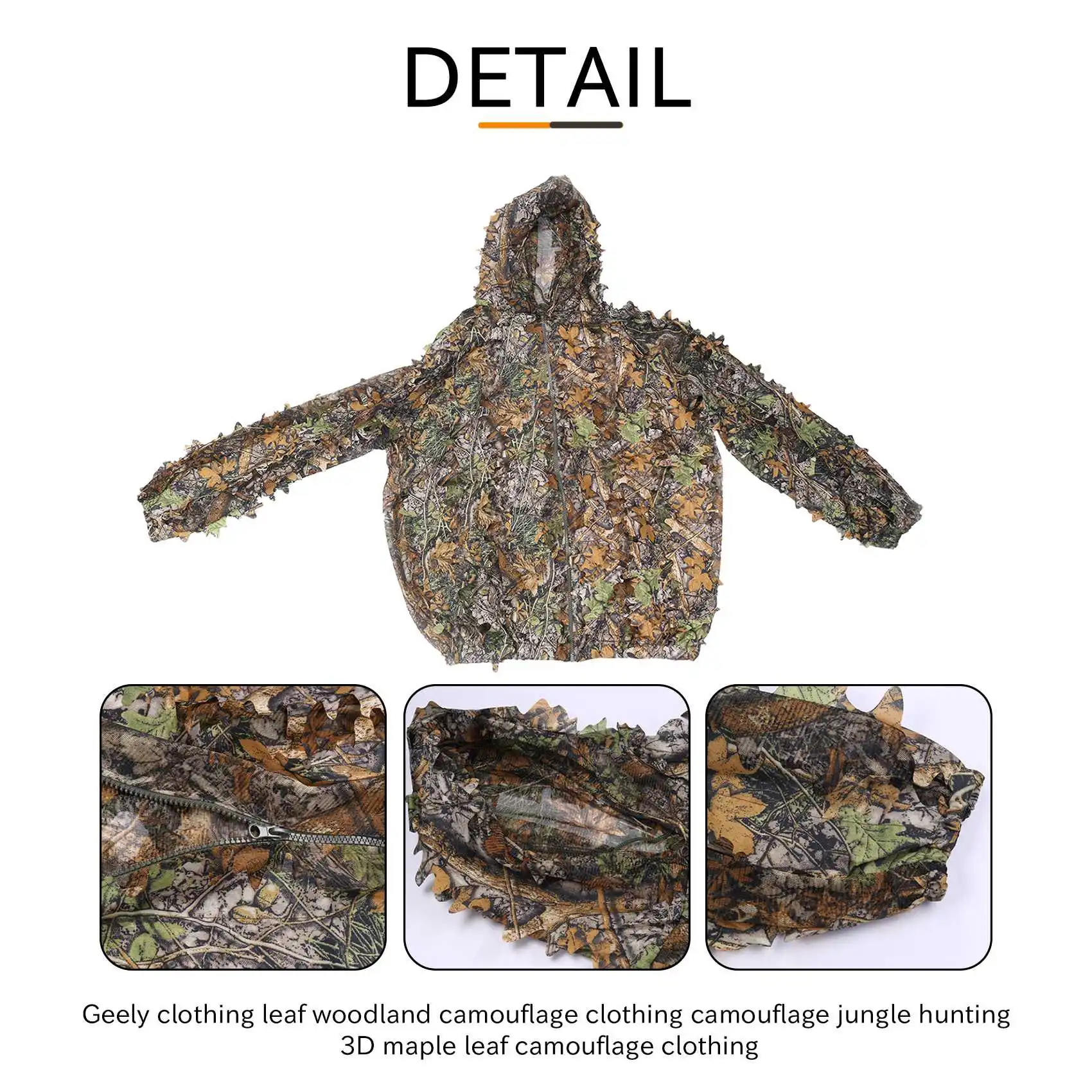 HOT 3D Leaf Adultos Terno Camo/Camuflagem Caça Deer Stalking em