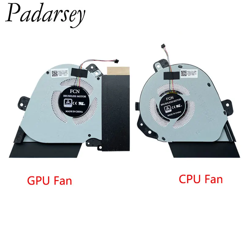 Padarsey-ventilador de refrigeración de CPU para ASUS Rog GX502DU GA502 GA502D GA502DU GA502IU GA502IV GU502 GU502DU GU502GV GU502GW GU505D