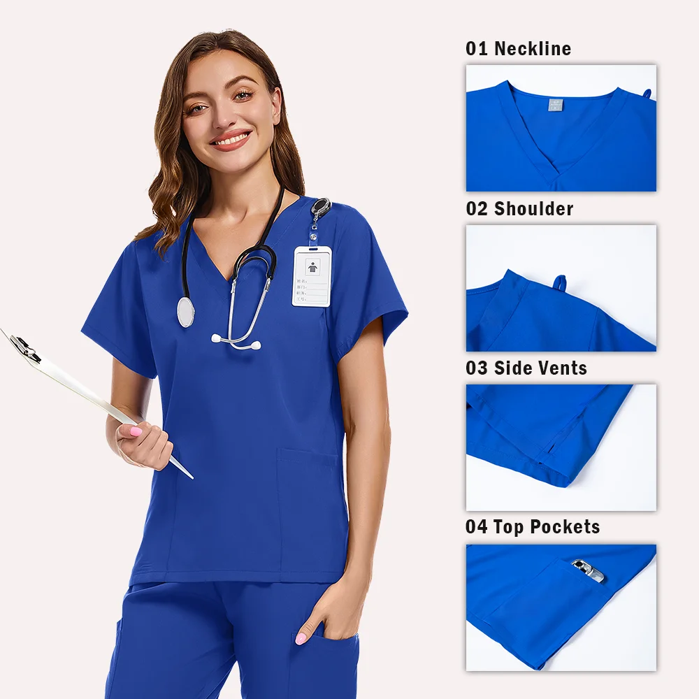 Medical Clothing for Women Scrubs Jogger Sets Nursing Pants Surgical Gown High Quality  Uniforms Wholesale Beauty Uniform