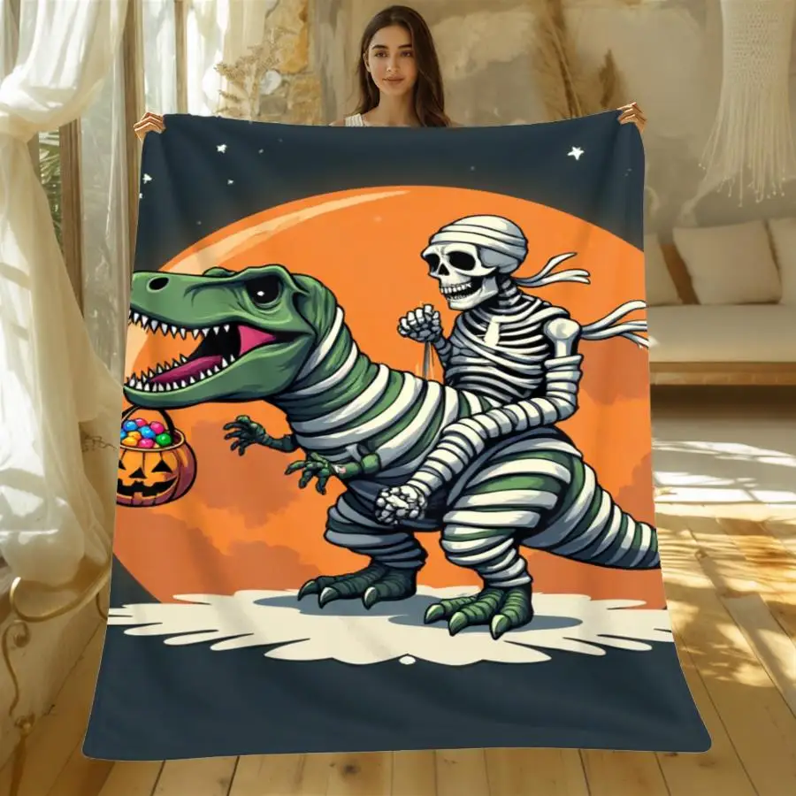 Sleeping Chinese White Dragon Cloud Sky Fantasy Art Flannel Throw Blanket, Mythical Eastern Dragon Blanket for Sofa Decor
