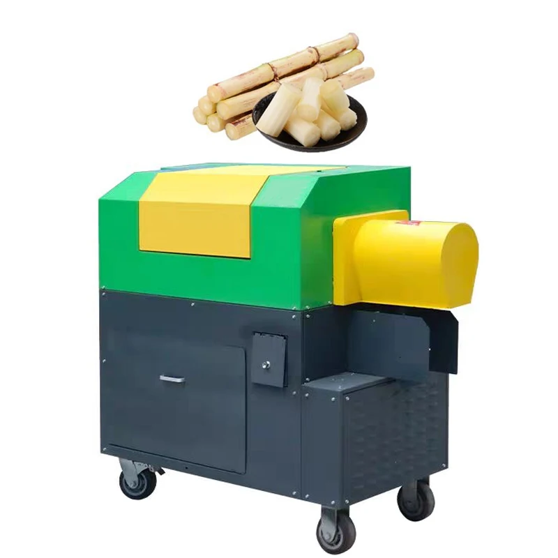 Commercial Electric Sugarcane Peeling Cutting Machine High Productivity