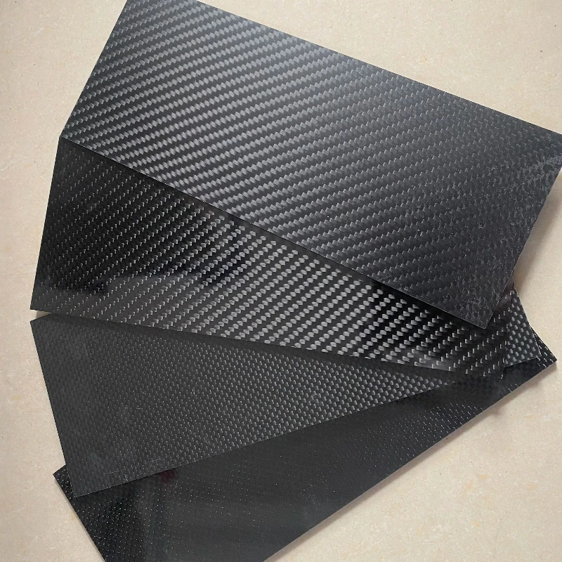 

150MM X 150MM Glossy Surface 3K Carbon Fiber Sheet Plate Panel 0.5mm to 5mm High Composite Hardness RC Model