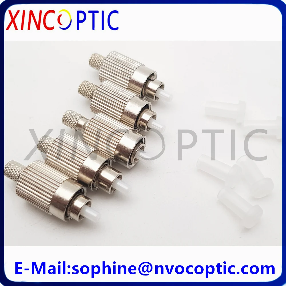 10Pcs FC/PC Ceramic Connector With Ceramic Insert Hole Diameter 440um Ferrule/Core For Big Hole Patch Cord