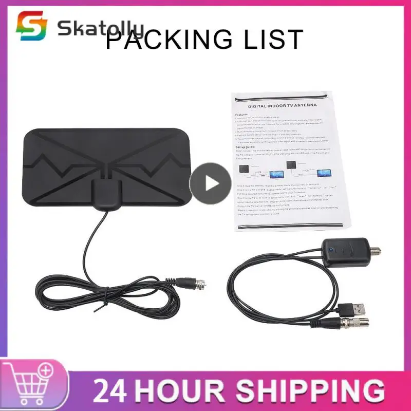 Digital Antenna TV Indoor With Amplifier Signal Booster 3600 Miles DVB-T2 HDTV Antenna Digital Antenna PC Soft Material