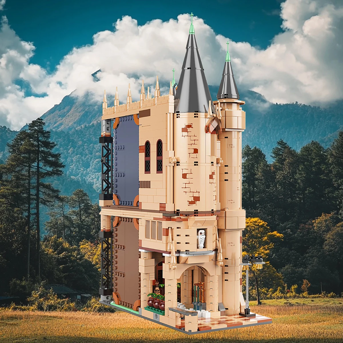 

Классический замок, креативный колокольчик, башня, строительный блок, модель серии, игрушки для сборки частиц «сделай сам», изысканные детские подарки на день рождения