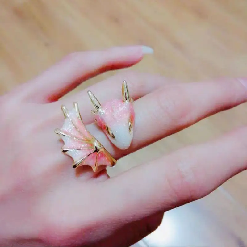 Cute Star Sky Flying Dragon Opening Ring Original Design Adjustable Lovers' Rings Fashion Men and Women Leisure Jewelry Gifts