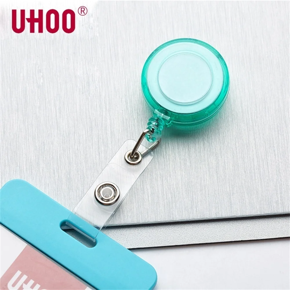 Nurse Badge Clip Badge Pull Reel Name Tag Badge Holder Clips Card Case Snap Exhibition Id Card Frame Reel Rope Button Fastener