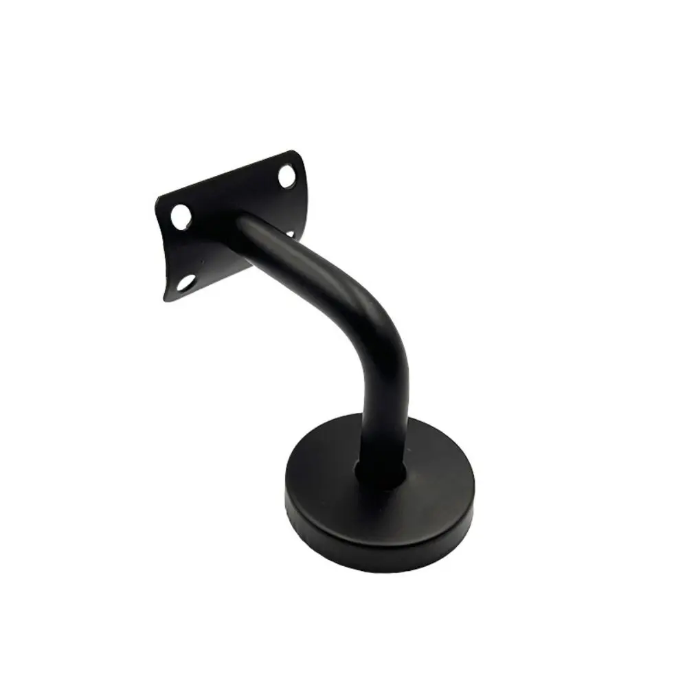 Stainless Steel Handrail Bracket Strong Support Black Finish Stair Railing Accessory High Quality Wall Mounted Bannister Support