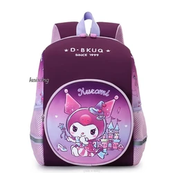 Mochilas Lovely Kuromi Melody Children's Backpack Cartoon Cute Kindergarten Lightweight Large, Medium And Small Class Backpack