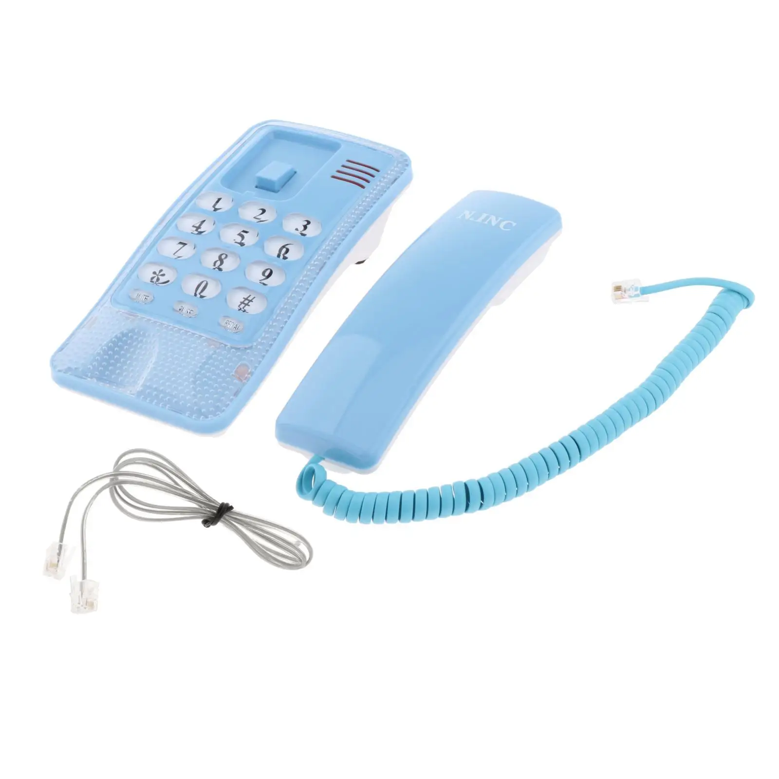 Mini Wall Phone Corded Powered by Telephone Line Retro Simplicity for School