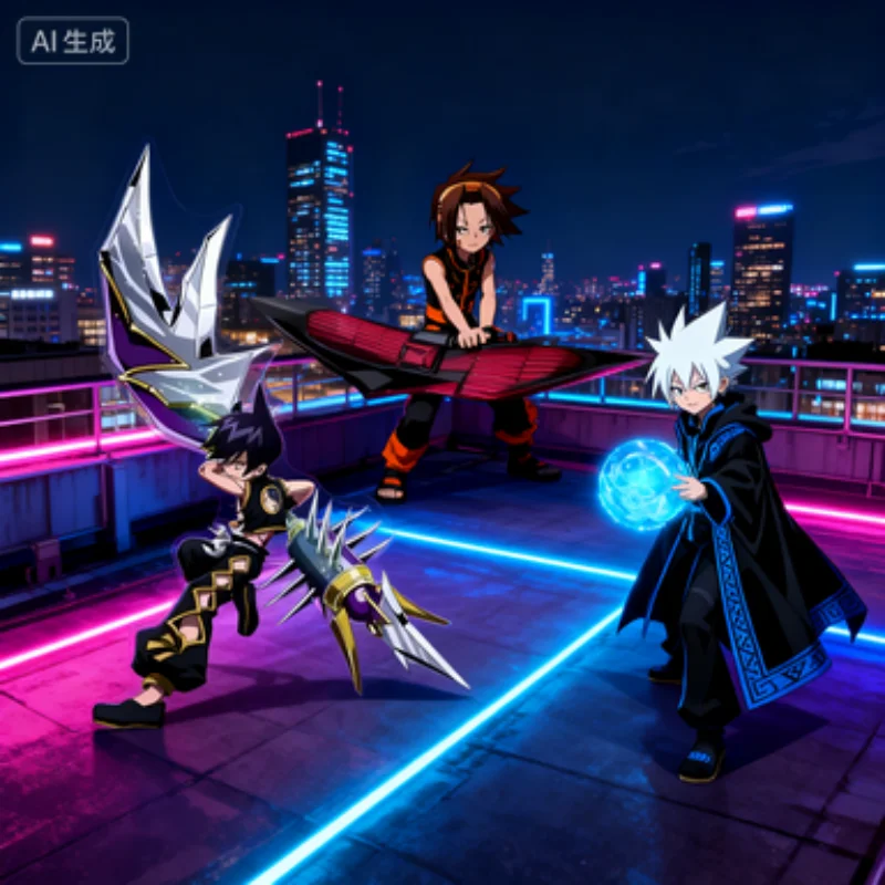 

SHAMAN KING or given as a gift to your partner Acrylic human-shaped display placed on the desk board It can be